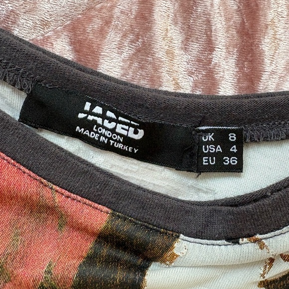 Jaded London Graphic Fitted Tank Top - Picture 3 of 3